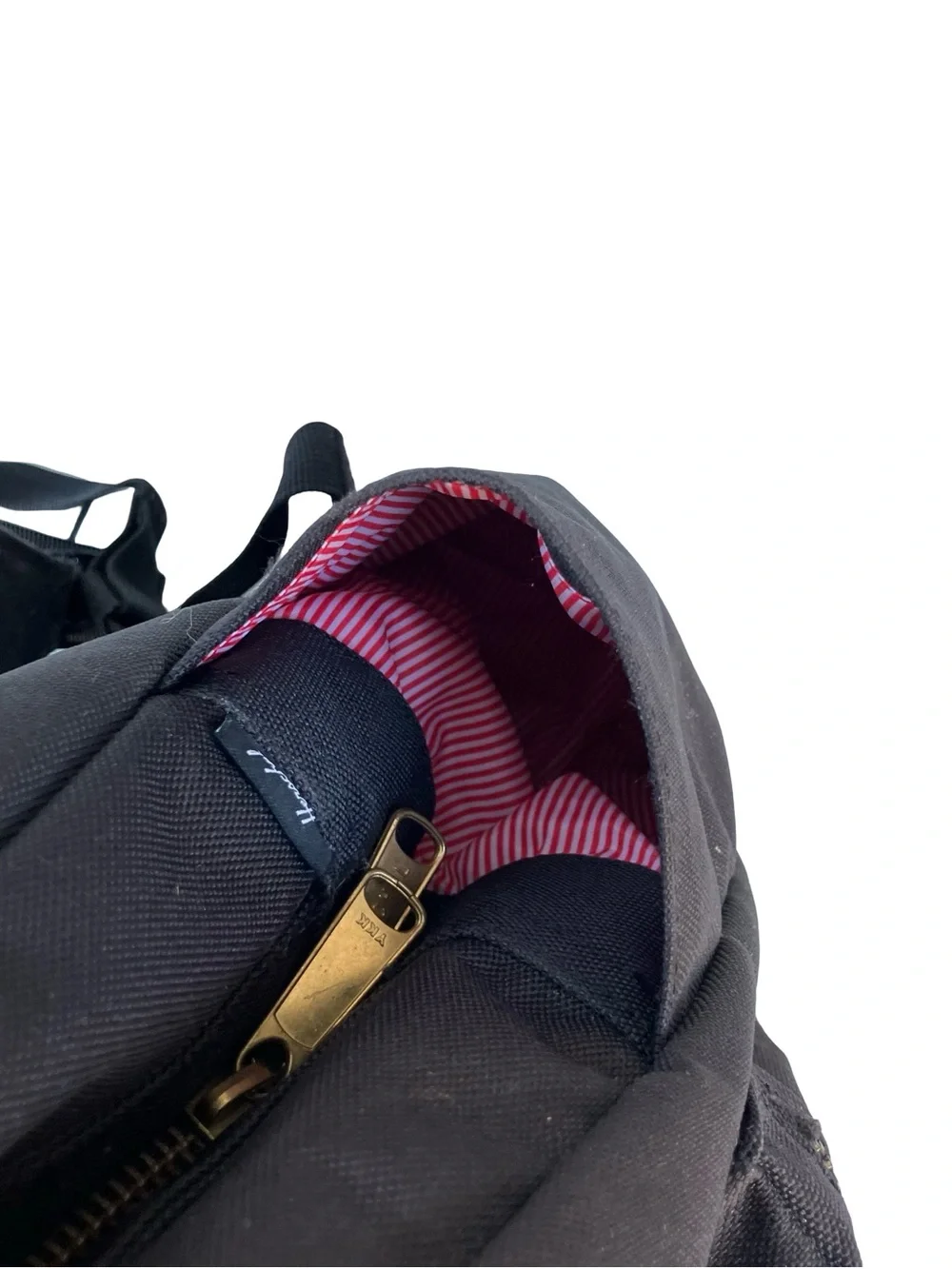 Herschel Supply Co Nova Mini Backpack Black Canvas Dual Carry Handles Bag Logo